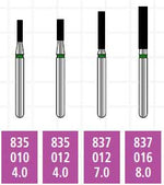 Alpen x1 FG #835.012 Coarse Grit, Flat End Cylinder, Single Use Diamond Bur | SurgiMac Dental Supply