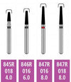SurgiMac Alpen x1 FG #847R.016 Fine Grit, Modified Flat End Taper, Single Use Diamond Bur, 25/Pk