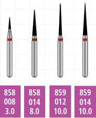 Alpen x1 FG #858.008 Fine Grit, Pointed Cone Shaped, Single Use Diamond Bur | SurgiMac Dental Supply