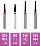 Alpen x1 FG #856.014 Fine Grit, Round End Taper, Single Use Diamond Bur | SurgiMac Dental Supply