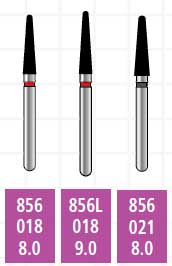 Alpen x1 FG #856.018 Fine Grit, Round End Taper, Single Use Diamond Bur | SurgiMac Dental Supply