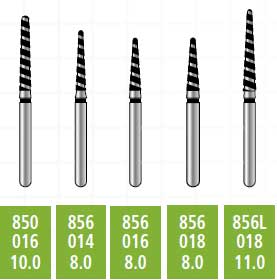 Alpen x1 FG #856.014 TurboCut Grit, Round End Taper, Single Use Diamond Bur | SurgiMac Dental Supply