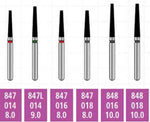 Alpen x1 FG #881.009 Fine Grit, Round End Cylinder, Single Use Diamond Bur | SurgiMac Dental Supply