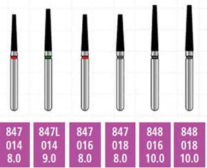 Alpen x1 FG #881.009 Fine Grit, Round End Cylinder, Single Use Diamond Bur | SurgiMac Dental Supply