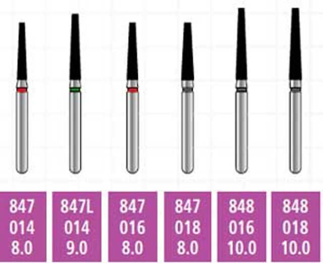 Alpen x1 FG #881.009 Fine Grit, Round End Cylinder, Single Use Diamond Bur | SurgiMac Dental Supply