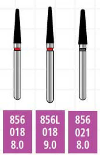 Alpen x1 FG #856.024 Super Coarse Grit, Round End Taper Large, Single Use | SurgiMac Dental Supply