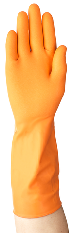 Ansell Alphatec Latex Glove, Orange, Latex | 87320065-1 | Ansell | SurgiMac