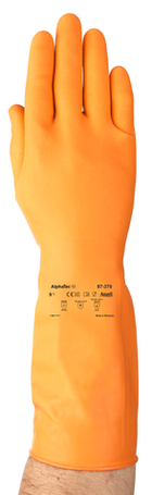 Ansell Alphatec Latex Glove, Orange, Latex | 87320065-1 | Ansell | SurgiMac