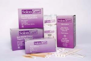 Cotton-Tipped Applicator, 6" x 1/12", Wood Stick, 100/Bg, 10 Bg/Bx, 10 Bx/Cs 56200