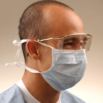 Crosstex | ASTM Level 2 Mask, Blue, Latex Free (LF), 100/bx, 5 bx/cs | GCPBL100