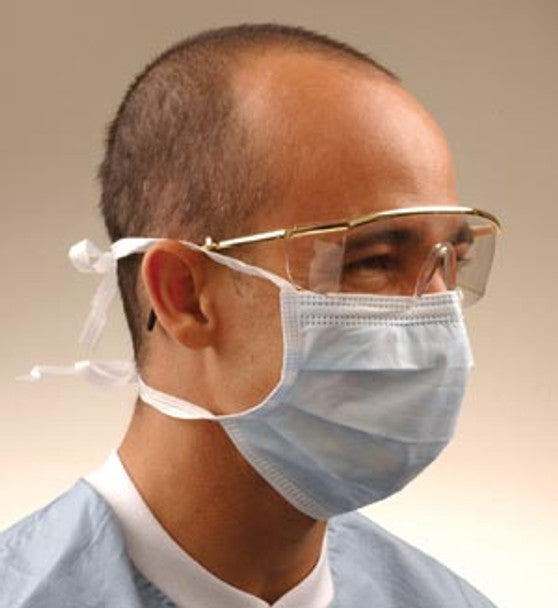 Crosstex | ASTM Level 2 Mask, Blue, Latex Free (LF), 100/bx, 5 bx/cs | GCPBL100