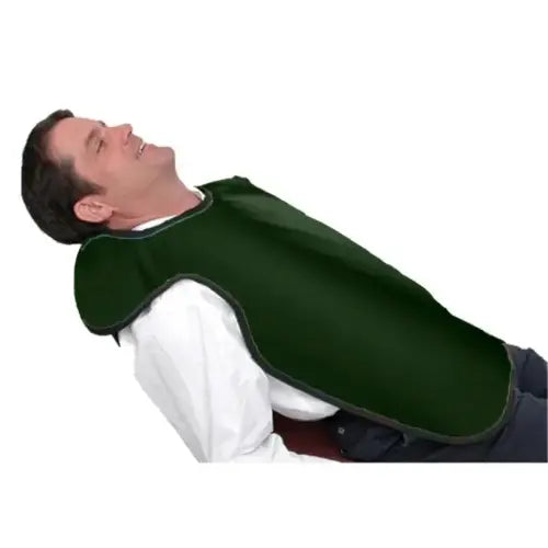 Flow Dental X-Ray Adult (24" x 26") Lead Bib Apron Without Collar - HUNTER GREEN