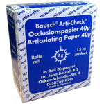 Bausch Arti-Check Micro-Thin .0016" (40 microns) BLUE Articulating Paper, 16 mm