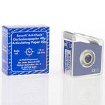Bausch Arti-Check Micro-Thin .0016" (40 microns) BLUE Articulating Paper, 22 mm