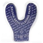 Bausch Arti-Check Micro-Thin .0016" (40 microns) BLUE Horseshoe Articulating