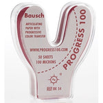 Bausch Progress .004" (100 microns) RED Horseshoe Articulating Paper