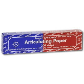 Bausch Arti-Check Micro-Thin .0016" (40 microns) RED/BLUE Articulating Paper