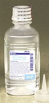 Baxter Sterile Water for Irrigation USP, 500 mL Bottle, Single Bottle