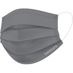 beesure Vibe Earloop Level 3 Face Mask, Cool Gray, 50/Box | SurgiMac Dental Supply