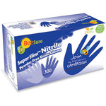 BeeSure SuperSlim Nitrile Exam Gloves: Small 300/Bx. Blue, Powder-Free | SurgiMac Dental Supply
