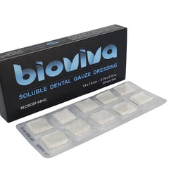 Bioviva Hemostatic Gauze Dressing, 1.9 x 1.9cm (.75" x.75"), 20/Box | SurgiMac Dental Supply