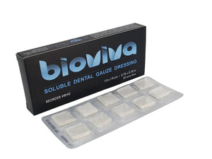 Bioviva Hemostatic Gauze Dressing, 1.9 x 1.9cm (.75" x.75"), 20/Box | SurgiMac Dental Supply