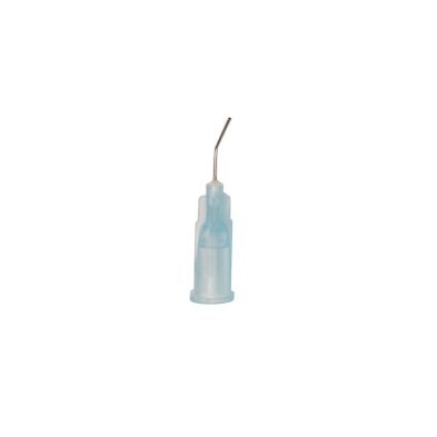 SurgiMac Dynarex Pre-Bent Flow Tips, 25G Etch Tips, (100/Bag x 25), Blue 2500/Pk
