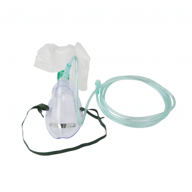 SurgiMac Non-Rebreather Elongated Mask w/ Safety Vent w/ 7' (2.1 m) t, Adult/Standard Connector, 50/Pk | SurgiMac Dental Supply