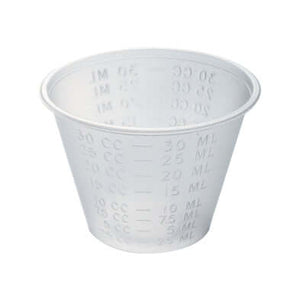Medicine Cup Economy 1 oz. Clear Plastic Disposable 4258