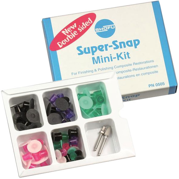 Shofu Dental | Super-Snap Mini Kit, Includes: 48 Assorted Disks | 0505-1