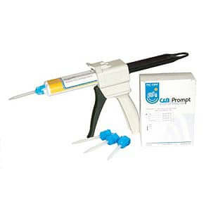Pac-Dent C&B Prompt 1:1 cartridge of 76 gm C&B material and 15 mixing tips, A2 PD-121