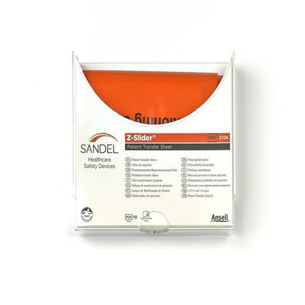 Ansell Sandel Z-Slider Patient Transfer Sheet, Packaged for Mounting on Any Surface, Non-Sterile