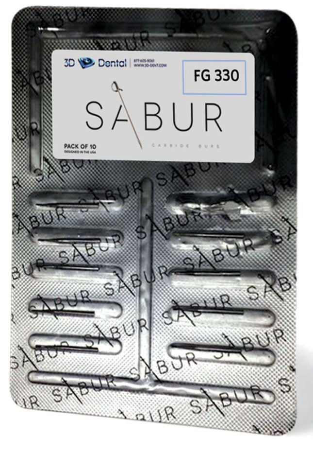 Sabur Carbide Burs Value Pack RA #6 100/Pk