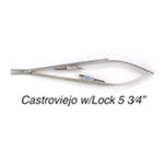 House Brand 5.75" Castroviejo Needle Holder With Lock, Single Holder | SurgiMac Dental Supply