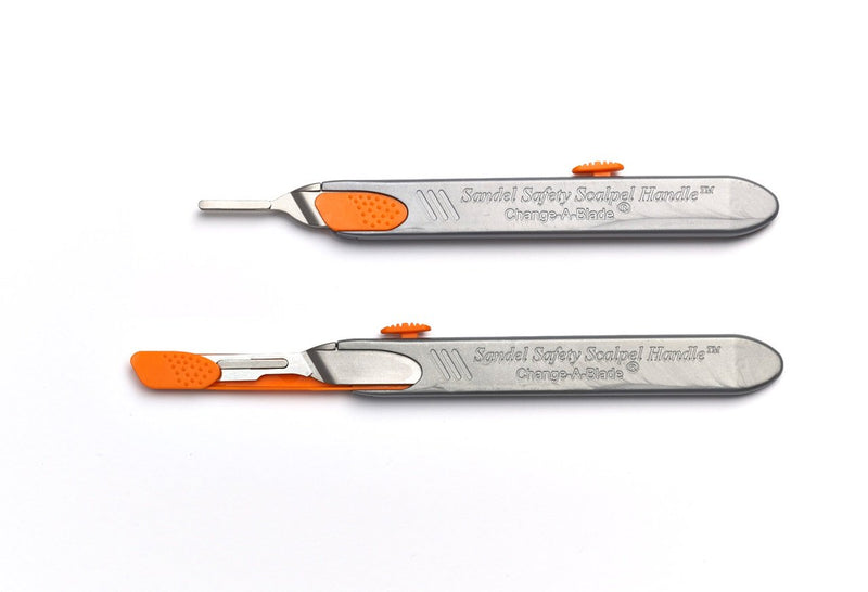 Sandel Safety Scalpels, Long, Fits any #10, #11 or #15 Blade 2200-L-1