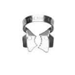 HYGENIC Gloss Finish Winged Clamp #13A - Serrated Jawed, Upper Right Molars, 1 pc | SurgiMac Dental Supply