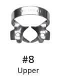 Hygenic #8 Rubber Dam Clamp. Winged General Purpose, Upper Molar Metal Rubber | SurgiMac Dental Supply