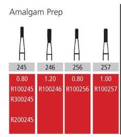 Alpen FG #246 Amalgam Preparation Carbide Bur, clinic pack of 100 burs | SurgiMac Dental Supply
