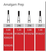 Alpen FG #245 SS (short shank) Amalgam Preparation Carbide Bur, Package of 10 | SurgiMac Dental Supply