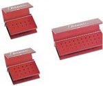 Alpen 30-Hole Autoclavable Bur Block, Anodized Aluminum, Single Bur Block | SurgiMac Dental Supply