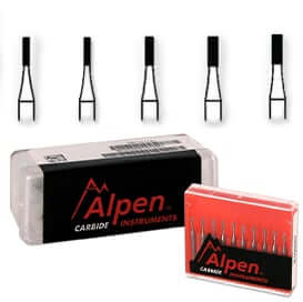 Alpen Carbide Instruments 557-314-1.00-4.00, 100 pcs | SurgiMac Dental Supply