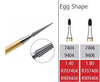 Alpen FG #9404 30 blade Egg Shaped Trimming and Finishing Bur, Package of 5 burs
