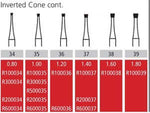 Alpen FG #37 Inverted Cone Carbide Bur, Package of 10 | SurgiMac Dental Supply