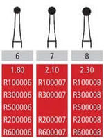 Alpen HP #8 Round Carbide Bur, package of 10 | SurgiMac Dental Supply