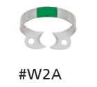Hygenic Fiesta Color Coded Clamps. #W2A (green) wingless metal dam clamp | SurgiMac Dental Supply