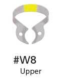 Hygenic Fiesta Color Coded Clamps. #W8 (yellow) wingless metal dam clamp | SurgiMac Dental Supply
