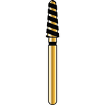 Alpen Turbo Cut FG #856.025 Supercoarse Grit, Round End Taper Turbo Cut Diamond | SurgiMac Dental Supply