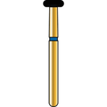 Alpen FG #909-1.040 Coarse Grit, Wheel Shaped Diamond Bur. Package of 5 Burs | SurgiMac Dental Supply
