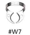 Hygenic #W7 Wingless Flat Jawed, General Purpose, Lower Molar Metal Rubber Dam | SurgiMac Dental Supply
