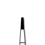 Alpen FG #1169 Round End Tapered Fissure Carbide Bur, Package of 10 | SurgiMac Dental Supply
